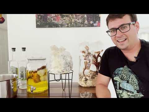 Making a dual extract with medicinal mushrooms: Lions mane, reishi, cordyceps
