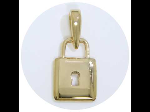 Pandantiv Aur Galben 14k Lacat Lock