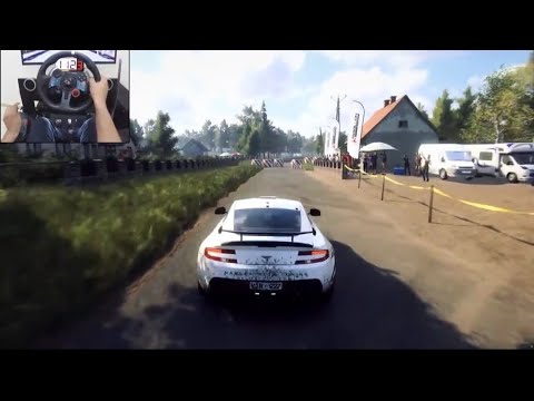 Aston Martin V8 Vantage GT4 Dirt Rally 2.0 Logitech G29 Gameplay 4K