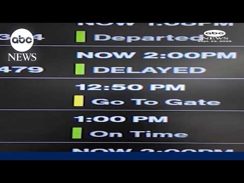 Construction accident triggers flight delays across the Northeast