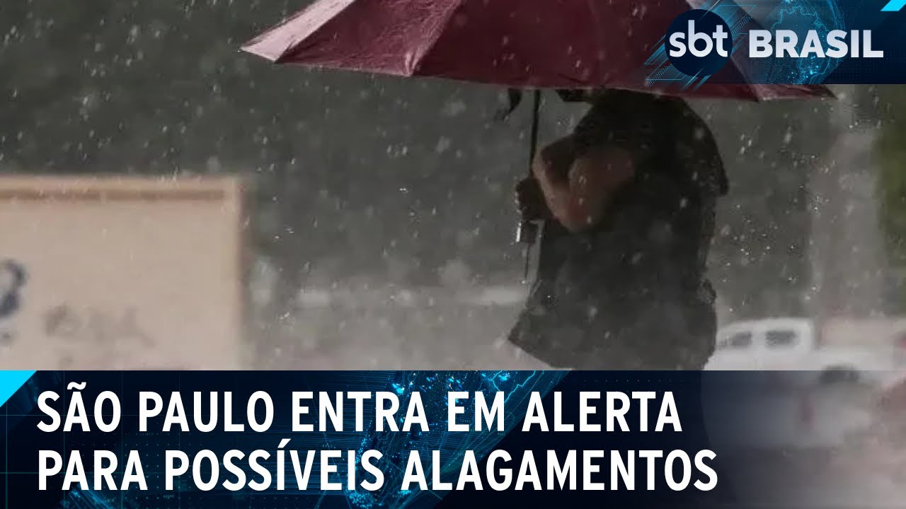 Pancadas de chuva forte colocam São Paulo em alerta para alagamentos | SBT Brasil (02/11/24)