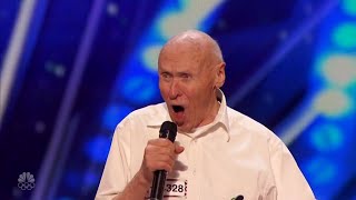 82 Year Old John Hetlinger Full Audition Covers Drowning Pool&#39;s &#39;Bodies&#39; on Americas Got Talent