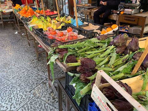 Ballarò outdoor street market Palermo Sicily