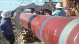 Texas pipeline coating crew 4
