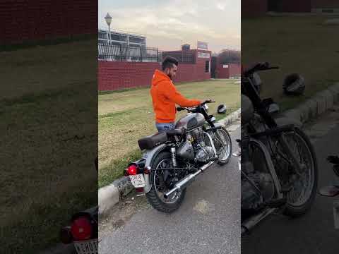 Short bottle Silencer in Classic Bullet 350 🔥✅ #viral #shorts