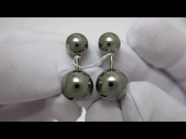 Срібні сережки "Діор" сжх189 Відео огляд