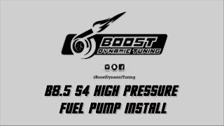 How To Install an AutoTech High Pressure Fuel Pump - B8/B8.5 Audi S4 3.0t