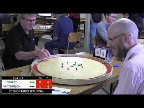 2019 Ontario Crokinole Semifinal - Conrad v Hutchinson
