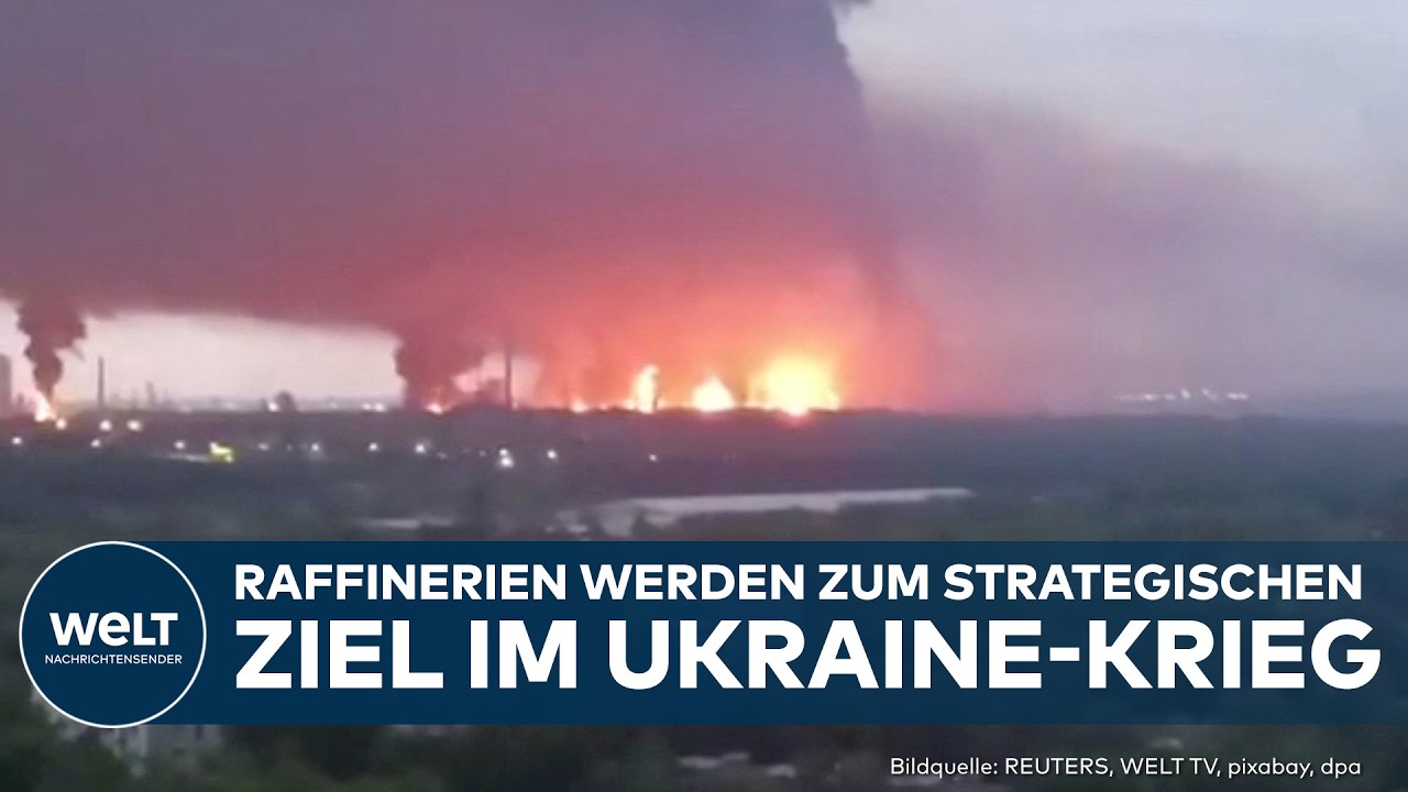 UKRAINE SCHLÄGT ZURÜCK: Drohnenattacke auf eine Raffinerie!