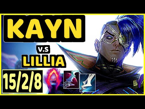 KAYN vs LILLIA - 15/2/8 KDA JUNGLE CHALLENGER GAMEPLAY - EUW