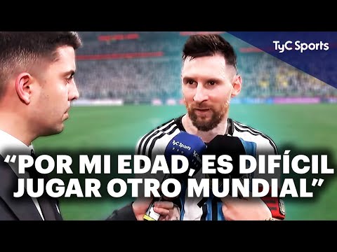 Video: Lionel Messi explicó su frase sobre el próximo Mundial: "Es ir muy lejos"