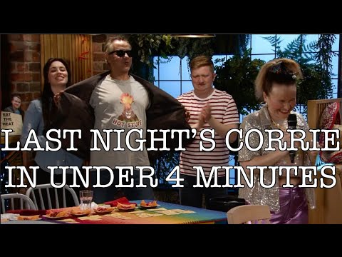 Last Night's Corrie in Under Four Minutes - 3 July 2023