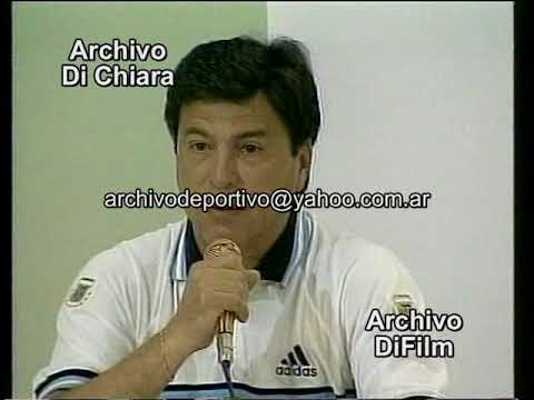 DT de Argentina Daniel Passarella contra medios en Mundial 98 - DiFilm (1998)
