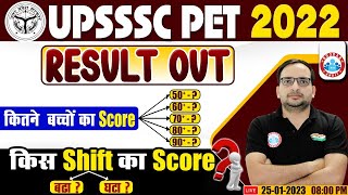 UPSSSC PET Result Out | PET Result 2022 | PET Normalisation Score | PET Result Update By Ankit Sir