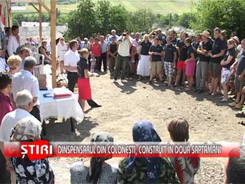 Dispensarul din Colonesti, construit in doua saptamani - www.1tvbacau.ro (08.08.2013)