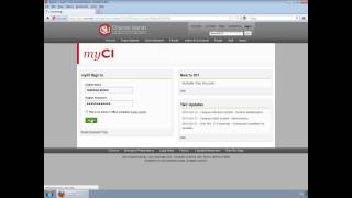 Accessing Your myCI Account