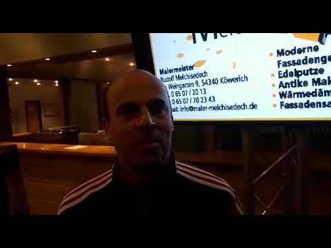 Stefan Monzel, Trainer des SV Bekond, zum dritten Platz beim Veltins-Cup