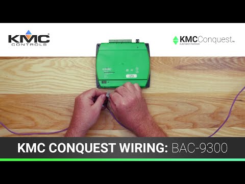 KMC Conquest Wiring: BAC-9300 Series Unitary Controllers