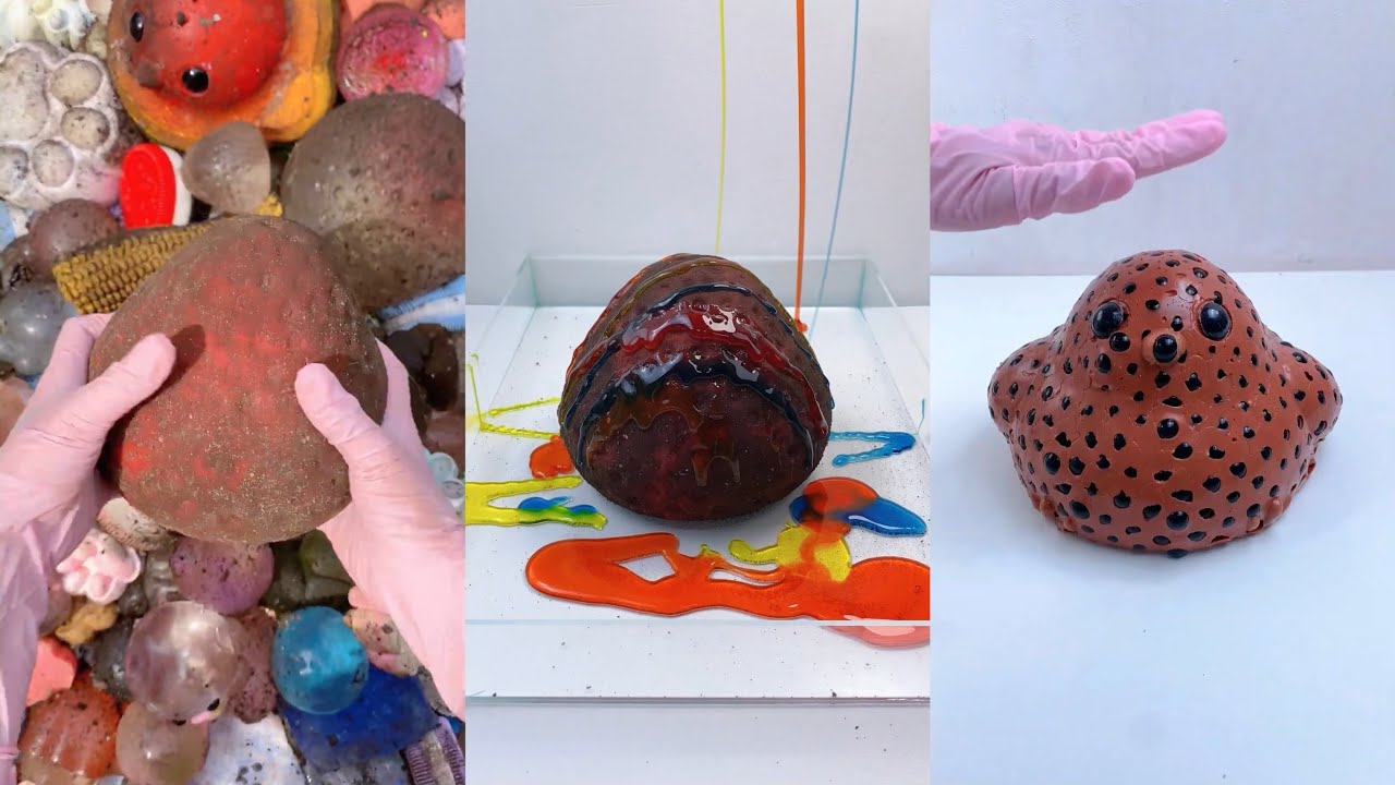 ASMR | SQUISHY CLEANING PROCESS CLEANING SOFT TOYS WITH SOAP