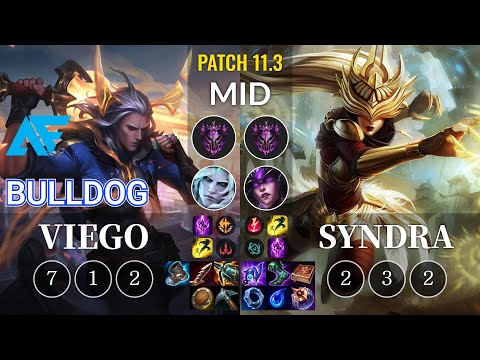AF.A BuLLDoG Viego vs Syndra Mid - KR Patch 11.3