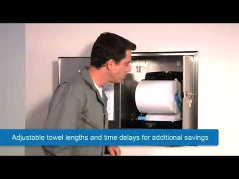 B-72974 Surface-Mounted Automatic Roll Paper Towel Dispenser, Dark