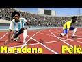 🏃‍♂️ Pele vs Maradona 100 Meter Race Animation 🏃‍♂️