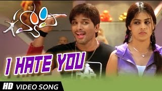 I Hate You Full HD Video Song || Happy Movie || Allu Arjun, Genelia