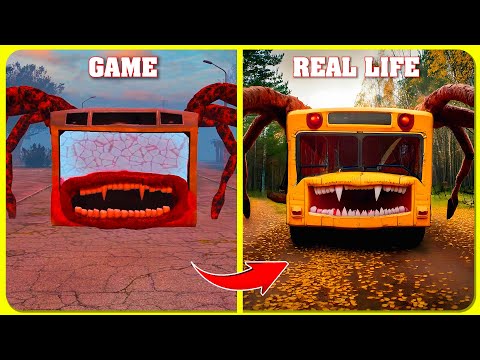 Bus Eater VS REAL LIFE | All Eat Monster | Guess The Eater MONSTER'S VOICE?