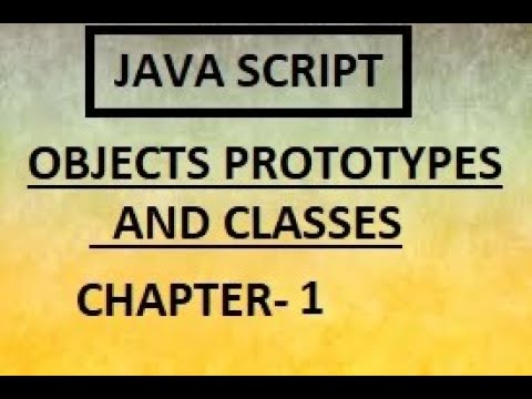 Javascript Objects Prototypes And Classes Chapter1 Course Overview
