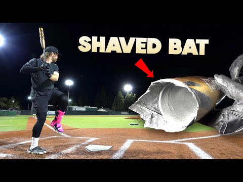Testing illegal SHAVED & ROLLED bats | Baseball Bat Bros