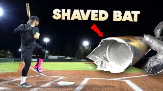 Testing illegal SHAVED & ROLLED bats | Baseball Bat Bros