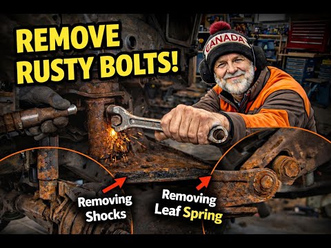 81 GMC C10 Square Body - Rear Leaf Spring Rusty Bolt Battle