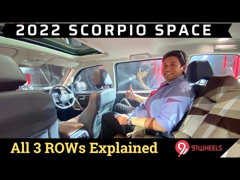     0:02 / 3:26   2022 Mahindra Scorpio N interior space Review ll All 3 rows explained || 7 Seater Top Model