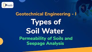 Types of Soil Water - Permeability of Soils and Seepage Analysis - Geotechnical Engineering 1