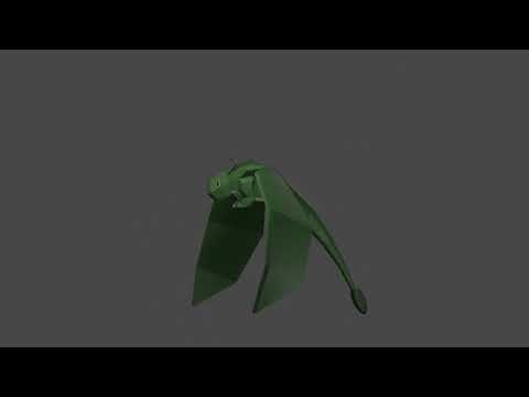 Low-Poly Rumblehorn Flight | Blender Animation