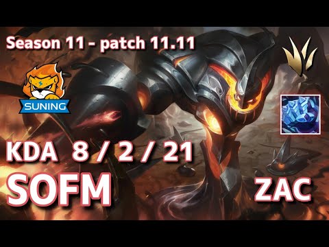 【韓国サーバー/C1/All Pros】SN SofM ザック(Zac) VS DK Canyon ヴィエゴ(Viego) JG - Patch11.11 KR Ranked【LoL】