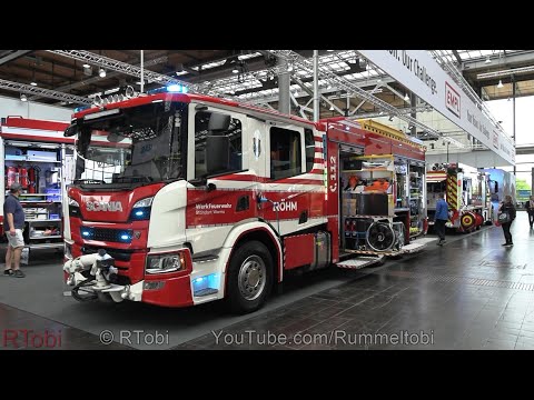 German Industrial Fire Engine - Scania P500/ Empl - interior + exterior & lights - Interschutz 2022