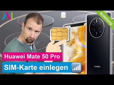 Huawei Mate 50 Pro - SIM-Karte einlegen • 🂠 • 📲 • 📡 • Anleitung | Tutorial