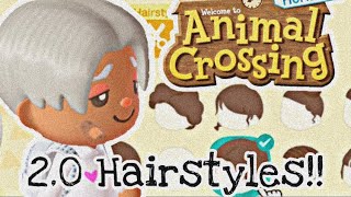 Every new Hairstyle in the Animal Crossing 2.0 Update!