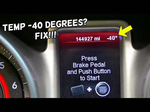 TEMPERATURE SAYS -40 ON DODGE. HOW TO FIX  -40 PROBLEM