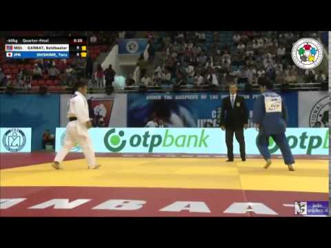 Judo 2014 Grand Prix Ulaanbaatar: Ganbat (MGL) - Shishime (JPN) [-60kg] QF