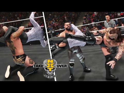WWE SIMULATION: Aleister Black vs Andrade Cien Almas | NXT TakeOver New Orleans 2018, Highlights