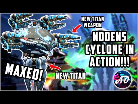 [WR] 💥 NEW Maxed Titan NODENS With CYCLONE - Mk2 Maxed Gameplay | War Robots 6.0