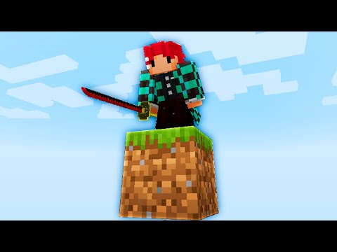 Only One Block of Demon Slayer in Minecraft