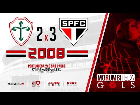 Portuguesa 2x3 São Paulo - Brasileiro 2008 - Rodada 34 - 08/11/2008