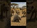 Hyena Touches Porcupine Spikes – Instantly Regrets It! 🦔🦴🐆