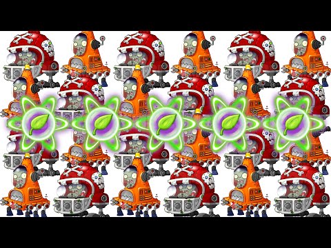 PVZ 2 Plants With 5 Plant Food VS Robo-Cone Zombie and Mecha-Football Zombie Army Who Will Win?