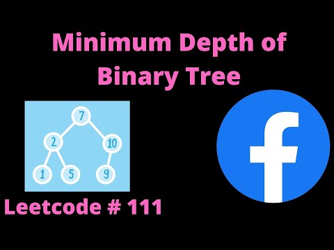Minimum Depth Of Binary Tree Leetcode 111 Leetcode Python Coding Programming Shorts