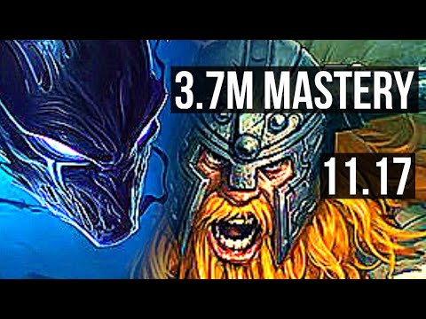 NOCTURNE vs OLAF (JUNGLE) | 3.7M mastery, 1300+ games, 3/1/5 | EUW Master | v11.17
