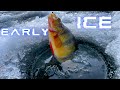 Video Thumbnail for Early Ice! Catching Multi Species! JUMBO Perch! Best Day Ever Fishing!